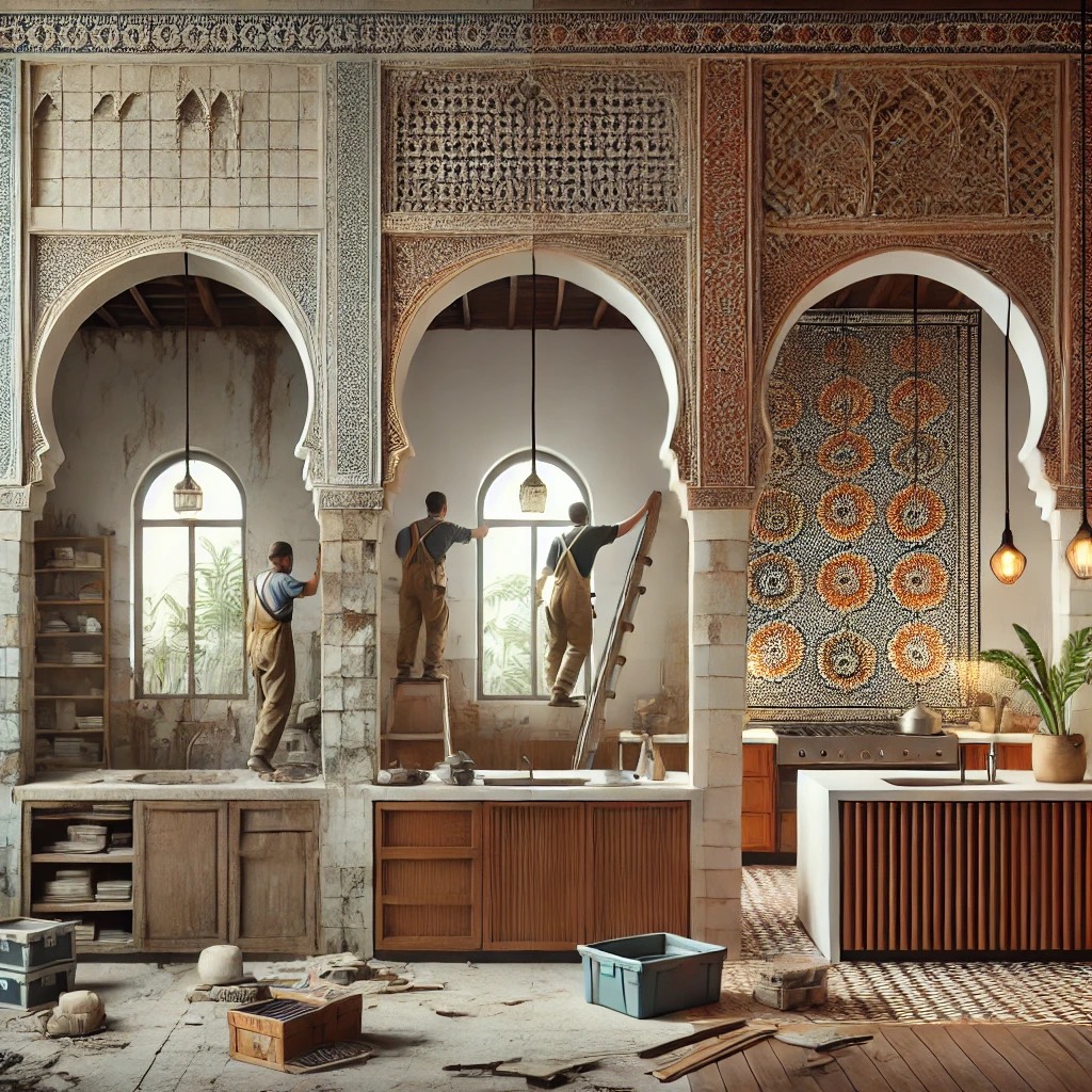 Projet de rénovation à Marrakech